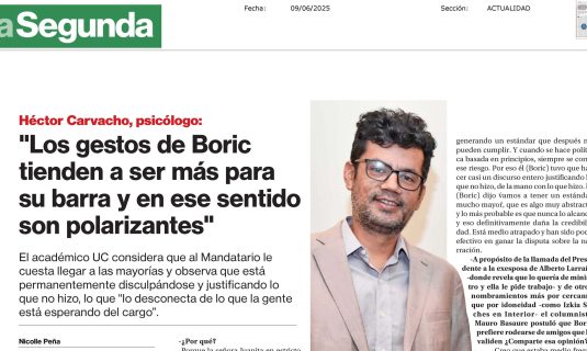Hector Carvacho La Segunda web